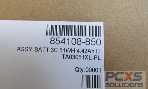 HP Battery pack (Primary) - 3-cell lithium-I - 854108-850