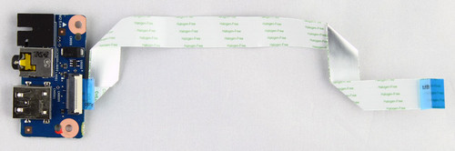 HP Audio and USB board - Includes audio jack, USB port, and cable - 746648-001