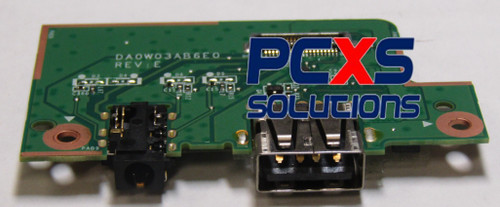 Audio and USB board - Includes audio-out/audio-in combination jack and USB 2.0 port - 742733-001