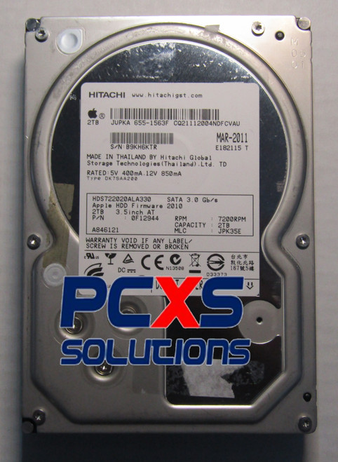 2TB 72K 32MB SATA 3.0Gb/s 3.5" HDD - HDS722020ALA330