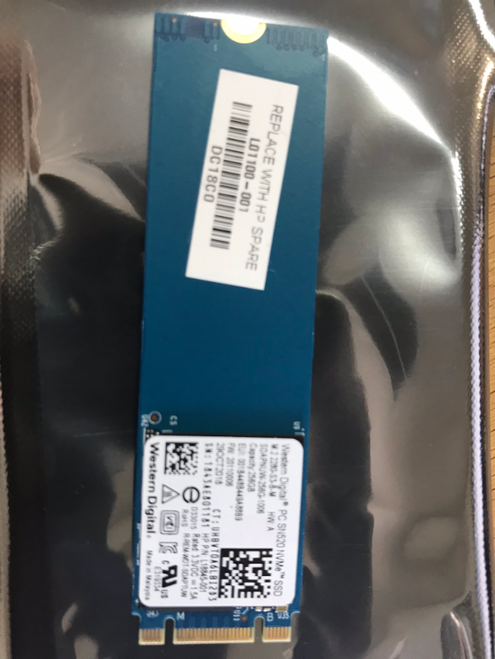 HP SPS-SSD 256GB 2280 PCIE NVME VALUE  - L01100-001