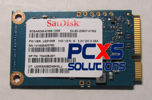 SPS-DRV 16GB Msata SATA3 MLC F - 719565-001