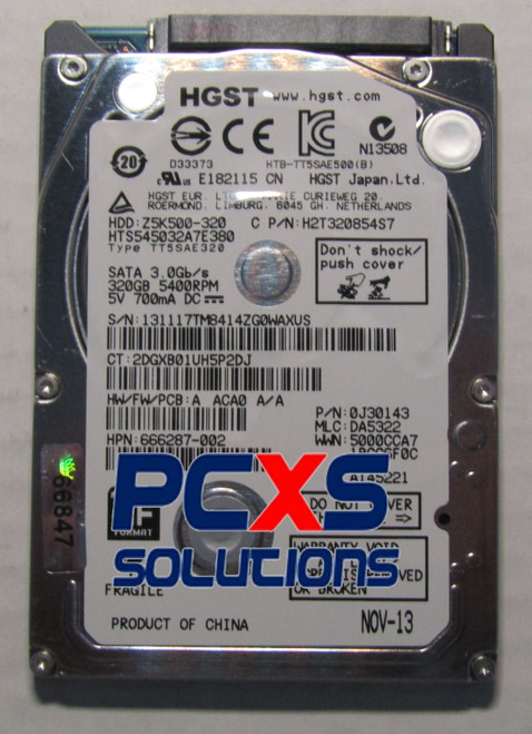 320GB 5400RPM SATA Raw 7mm H... - 666287-002