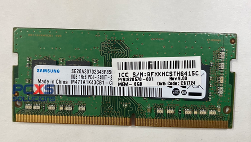 HP SODIMM 8GB, 2133MHz, 1.2v, DDR4 dual in-line memory module (SHARED) HP 650 G2 , HP Elitebook  840 G3 , HP 850 g3- 820570-001