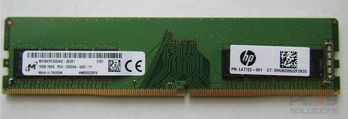 HP  UDIMM 16GB 1.2v DDR4-2666 NECC - L16399-001