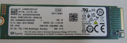 HP SPS-SSD 512GB PCIe NVMe Value  - HP LAPTOP - 15-EF - L78721-001