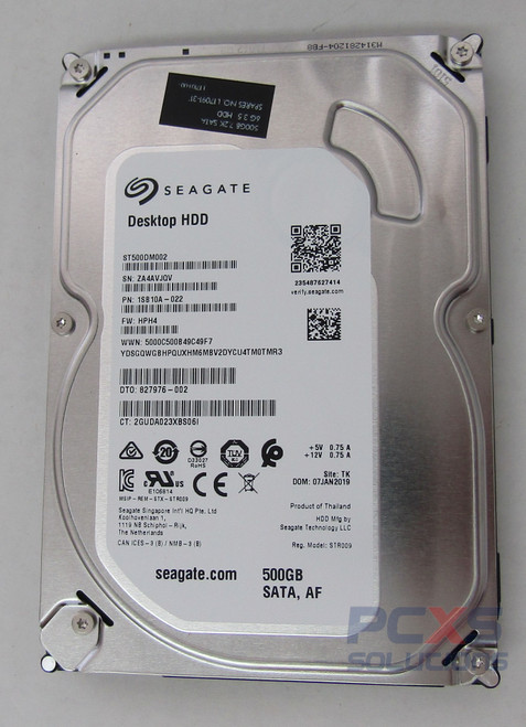 HP -HDD SATA 500GB 7200RPM 3.5in RAW - 932492-850