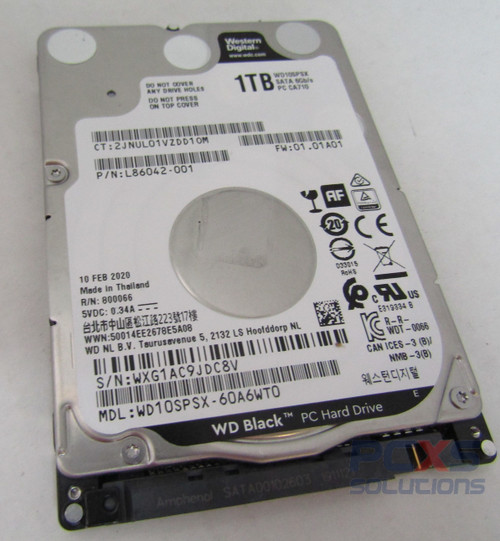 WD Blue 1TB Mobile Hard Disk Drive - 5400 RPM SATA 6 Gb/s 9.5 MM 2.5 Inch -  WD10JPVX