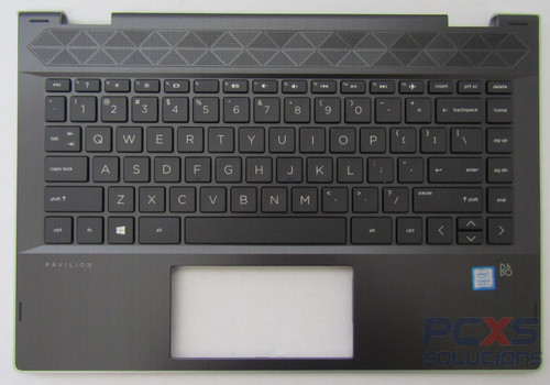 HP SPS-TOP COVER With Keyboard (NSV ASH Gray) - HP Pavilion x360 Convertible 14-dh0xxxTU - L53794-001