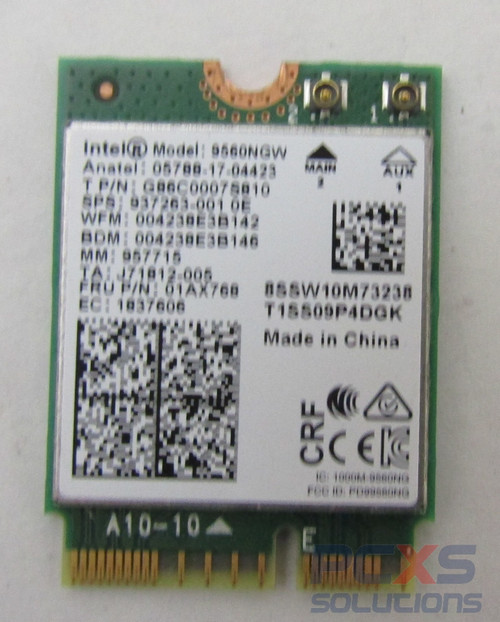 INTEL 9560NGW Wireless-AC 9560 802.11AC WLAN PCI-Express Bluetooth 5.1 WiFi Card - 937263-001 - G86C0007S810