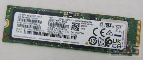 hp 512GB SSD PM981a NVMe MZ-VLB512B  Z4G4   - L50356-001