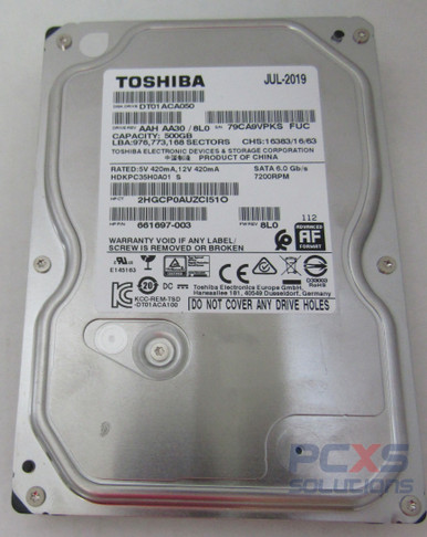 HP 500GB 7200rpm desktop hard drive. - 661697-003 