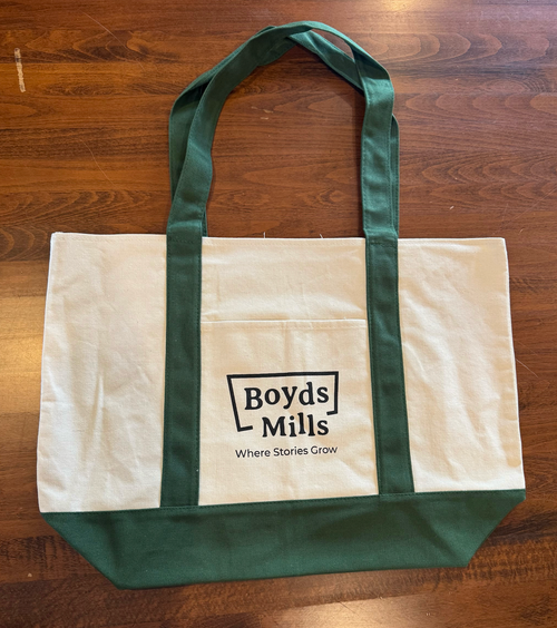 Tote bag with Boyds Mills logo