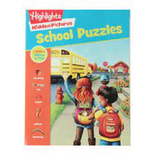 School Puzzles (Highlights Hidden Pictures) Cover