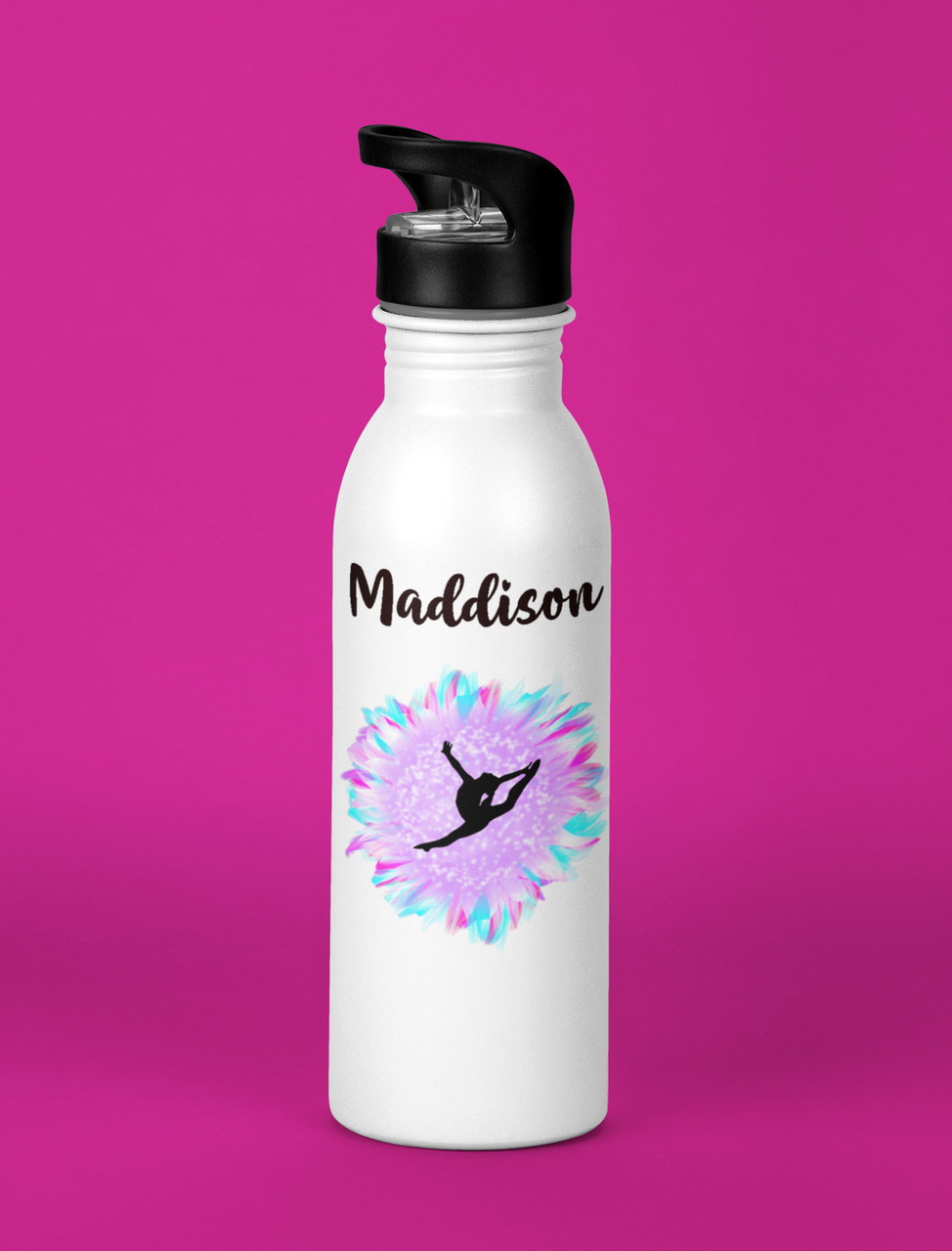 Gymnastics Water Bottle Gymnastics Gifts Gymnast Water Bottle Personalized Water  Bottle Kids Water Bottle Teen Gift Gymnast Gift 