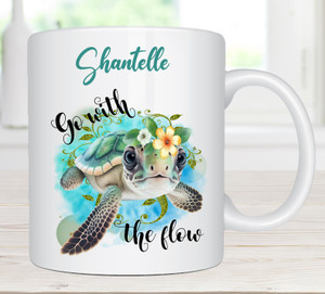 Turtle Personalised Name Mug