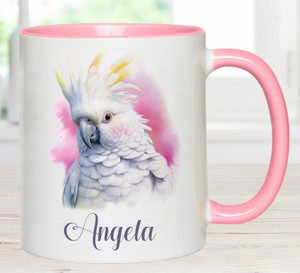 Personalised Aussie Cockatoo Name  Mug