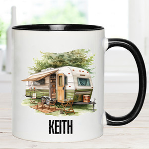 Personalised Caravan Holiday Mug 