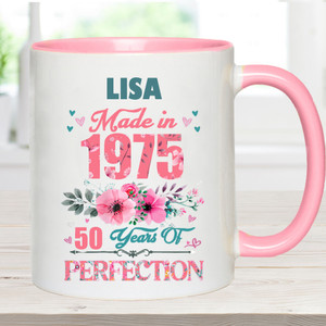 Made in 1975 - 50th Birthday Mug