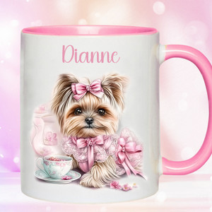 Personalised Name Little Dog Mug