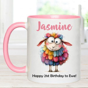 Happy 21st Birthday to Ewe Personalised Mug
