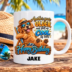 Personalised Funny Dog Teenager Boy Birthday Mug 