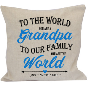 Personalised Grandpa Cushion Cover & Insert