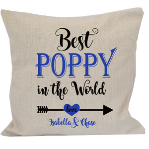 Best Poppy Ever Cushion Personalised