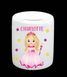 Personalised Princess Money Bank