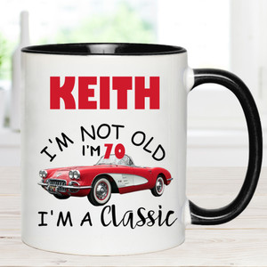 Personalised Classic 70th Birthday Mug