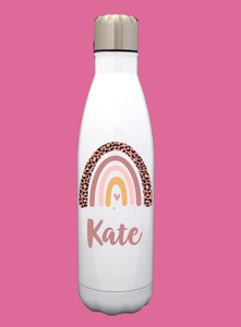 Personalised Rainbow Water Bottle 