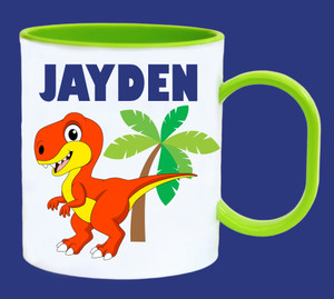 Dinosaur Personalised Boys Plastic Cup