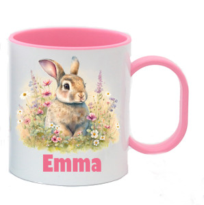 Bunny Rabbit Pink Cup Polymer