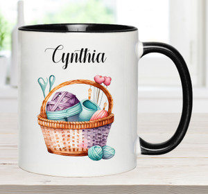 Personalised Knitting Mug