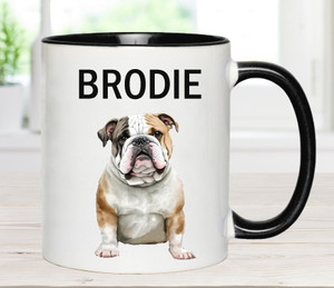 Personalised Name British Bulldog Mug