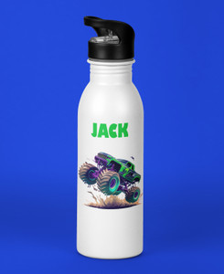 Personalised Monster Truck 600ml Drink Bottle