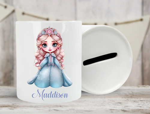 Personalised Money Bank Princess Design 