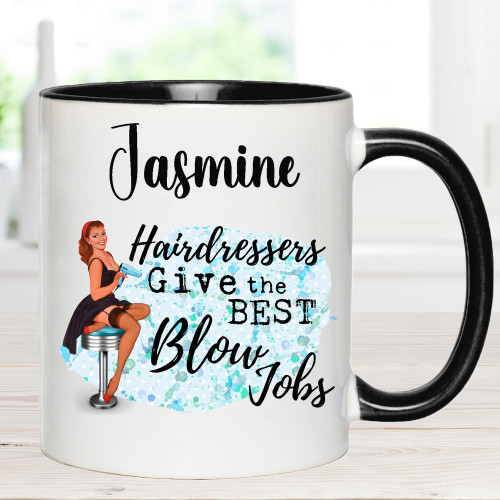 Retro Housewife Hairdresser Funny Mug