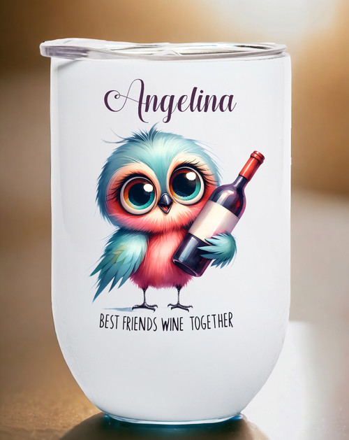 Best Friends Personalised Wine Tumbler/Coffee Cup