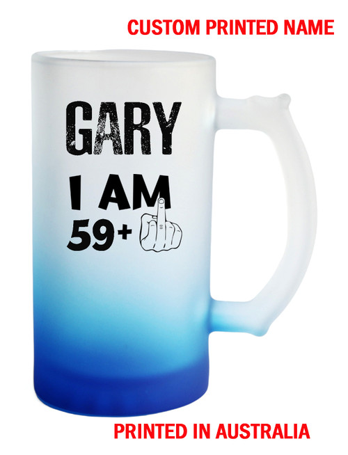 60th Birthday Gift 59 Plus One Beer Stein