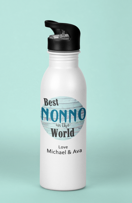 Best Nonno Personalised Water Bottle