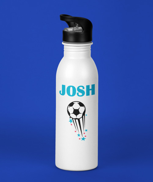 Soccer Personalised Water Drink Bottle