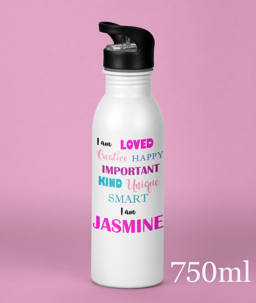 Affirmation Des 2 Personalised Water Drink Bottle