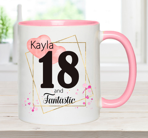 18th Personalised Name Birthday Mug