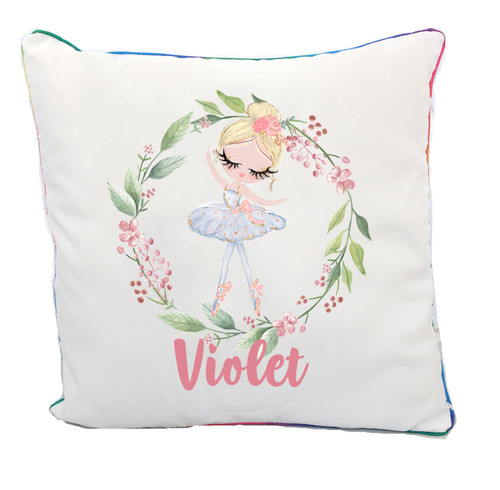  Personalised Ballerina Cushion