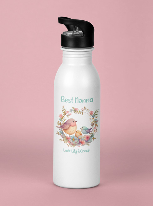 Personalised Best Nonna Water Bottle