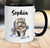 Personalised Snow Leopard Mug