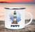 Lighthouse Personalised White Enamel Cup