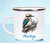 Kookaburra Personalised White Enamel Cup