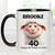 Happy 40th Birthday to Ewe Personalised Name Mug